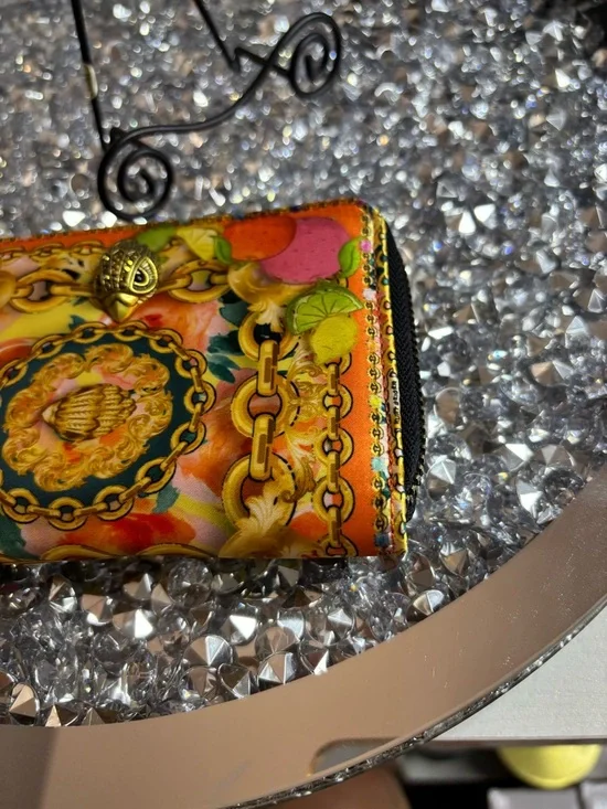 Kurt Geiger RARE London Small Scarf Print Wallet NWT - Picture 14 of 15